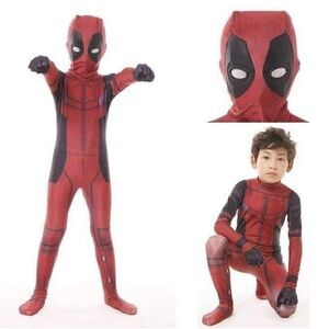Kids 6-7 years Deadpool Halloween anime cosplay costume